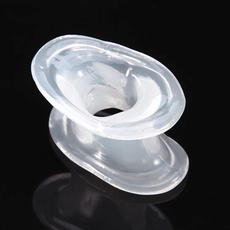Male Silicone Ball Stretcher Scrotum Testicle BDSM Bondage Time Delay Sleeve Cock Penis Rings Adult Chastity Slave Sex Toys Men - Image 6