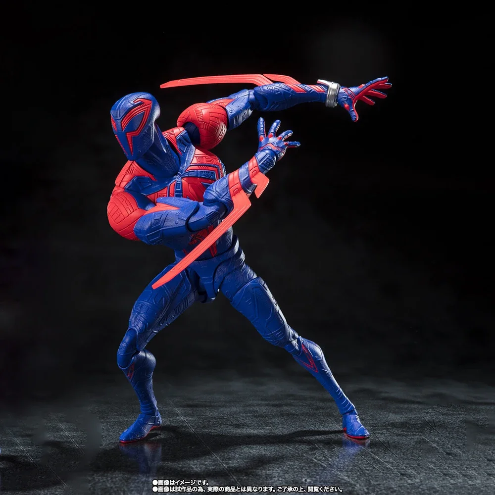 Original Bandai S.H.Figuarts MARVEL Spider-Man: Across the Spider-Verse Spider-Man 2099 Ver. Action Figure Model Collectible Toy