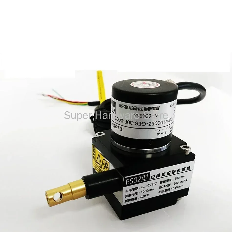 Sensor de cuerda de tracción de desplazamiento de cable de tracción, codificador de cordón de cable de tracción, regla electrónica