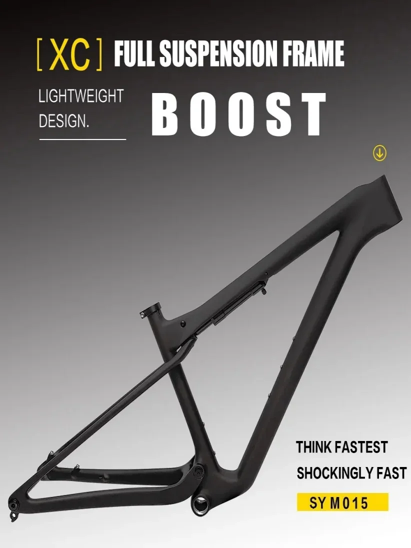 AliExpress SYRAK 2026 29er BSA Full Suspension Mountain Bike Carbon Frame Max Tire 2.4inch Boost 148x12mm MTB Carbon Bike Frame