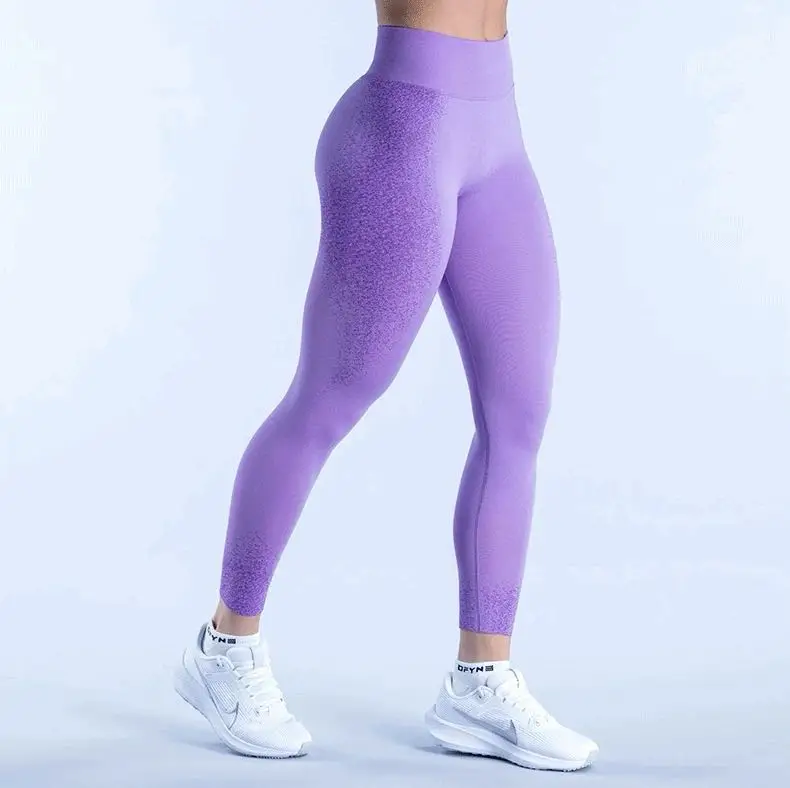 Ignite Legging With Logo Women Seamless Yoga Legging Midrise Waistband Gym Tights Scrunch Bum Sports Leggings Stretchy Yoga Pant