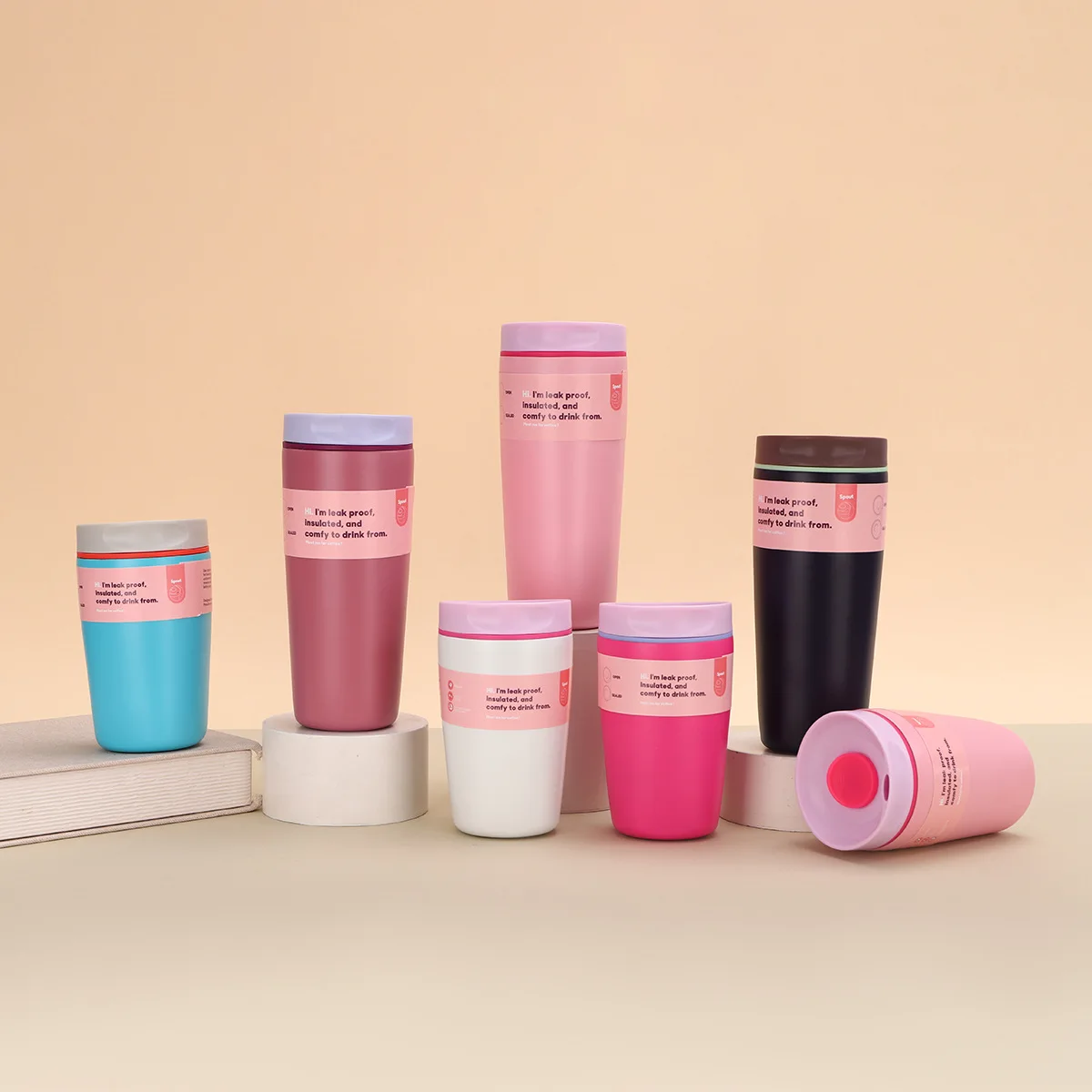 كوب قهوة 12/20 أونصة ترمس من الفولاذ المقاوم للصدأ كوب مفرغ بطبقة مزدوجة للمنزل والمكتب كوب ماء محمول #1