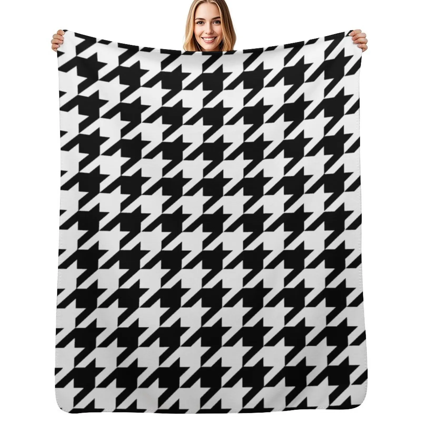 

Houndstooth Throw Blanket Sofas christmas decoration for sofa Luxury Throw Blankets