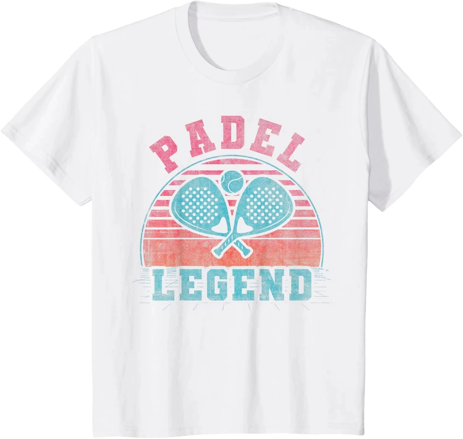 Cool Retro Crossing Padel Rackets Padel Legend Graphic T-Shirt Print On Demand Short Sleeve Unisex Ropa Hombre Casual Tops
