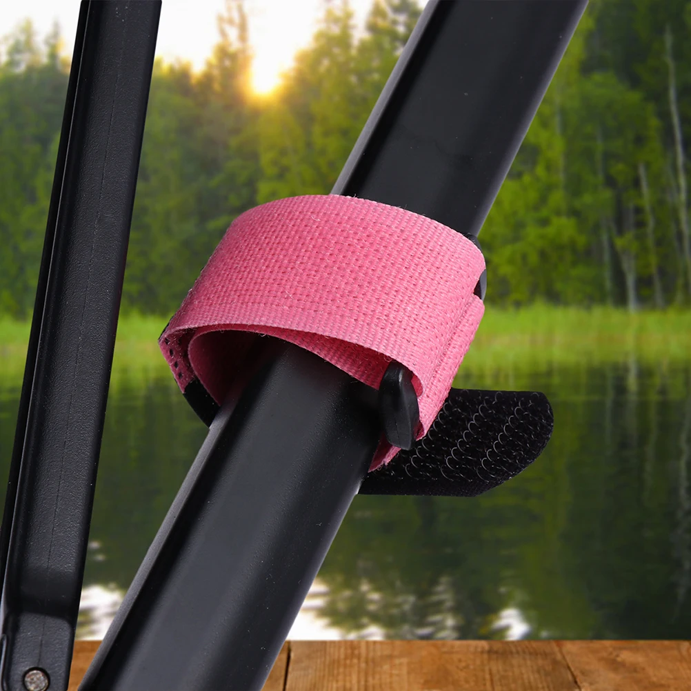 

20pcs Fishing Rod Binding Belt Durable Adjustable Nylon Straps Gear Accessories Angling Fasteners Portable Colored Outdoor