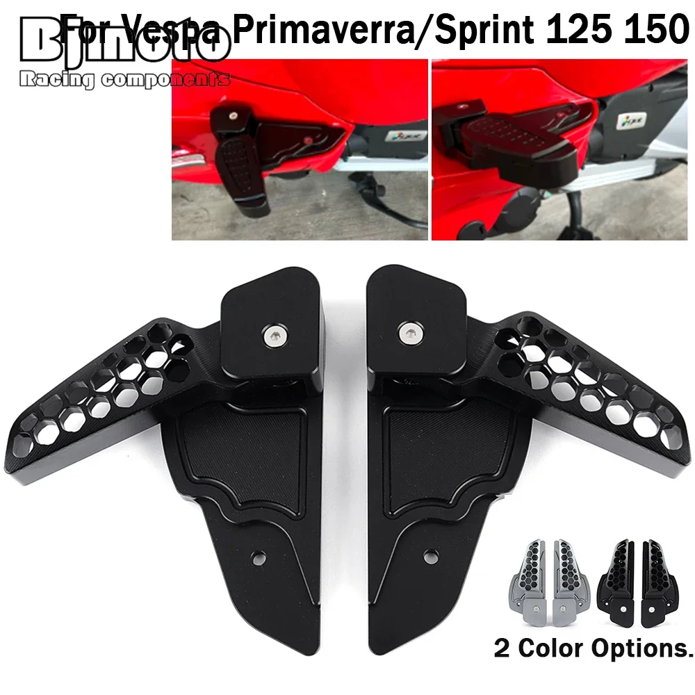 

Passenger Foot Peg Extensions Extended Footpegs For Vespa Primavera Sprint 125 150 2017-2020 2019 Vespa Motorcycle Accessories[