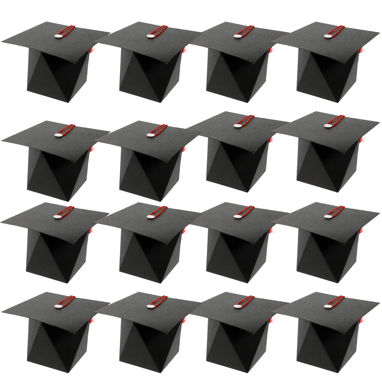 

50 Pcs Bachelor's Hat Wedding Candy Box Creative Boxes Graduation Decorations Small Fine Workmanship Cap Containers Paper