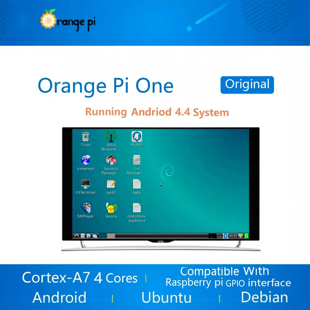 Imagem -04 - Mini pc Orange Pi-one h3 Quad-core 1g Suporte a Programação e Aprendizagem Linux e Android