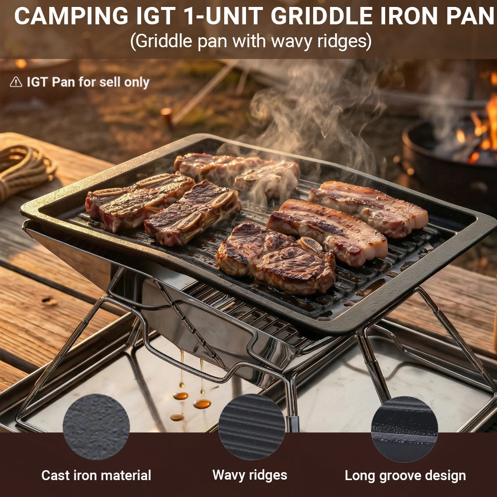 Pandatour Camping IGT 1-Einheits-Kocher Windgeschützt Einfach zu Bedienen Outdoor-Tischkocher Edelstahl Ein-Klick-Zündung Picknick-Brenner – Detail 14