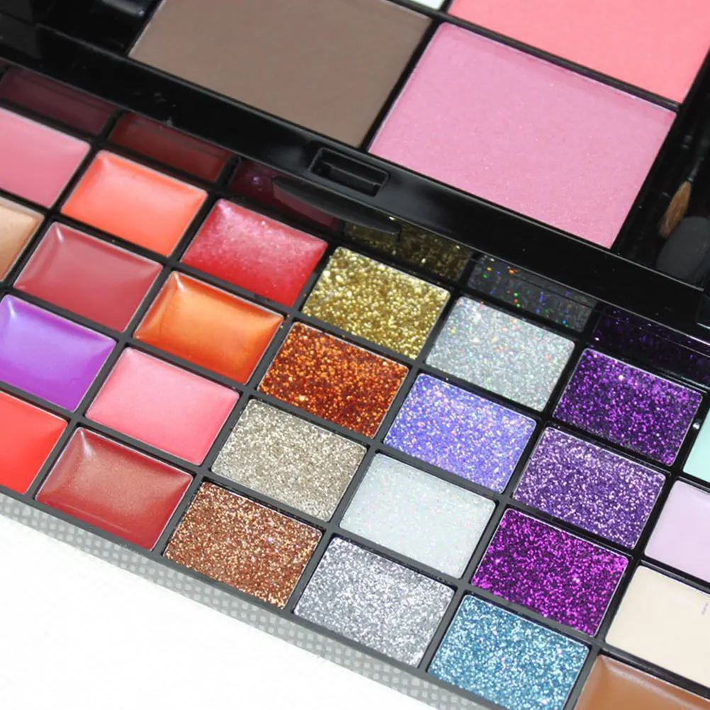 Kit di cosmetici a 74 colori Set di trucco Set di cosmetici per donna Ombretto Lucidalabbra Fard Correttore Set di cosmetici combinato in polvere pressata