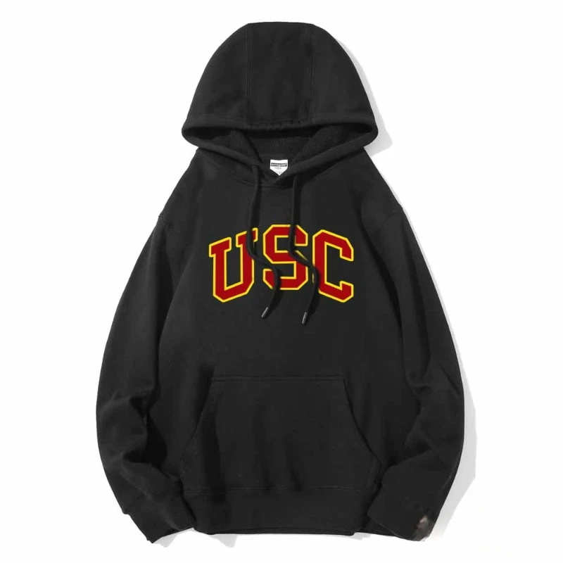 

USC Printed Sweatshirt USC Hoodie School Uniform for Both Boys and Girls Loose Comfortable and Versatile Coat
