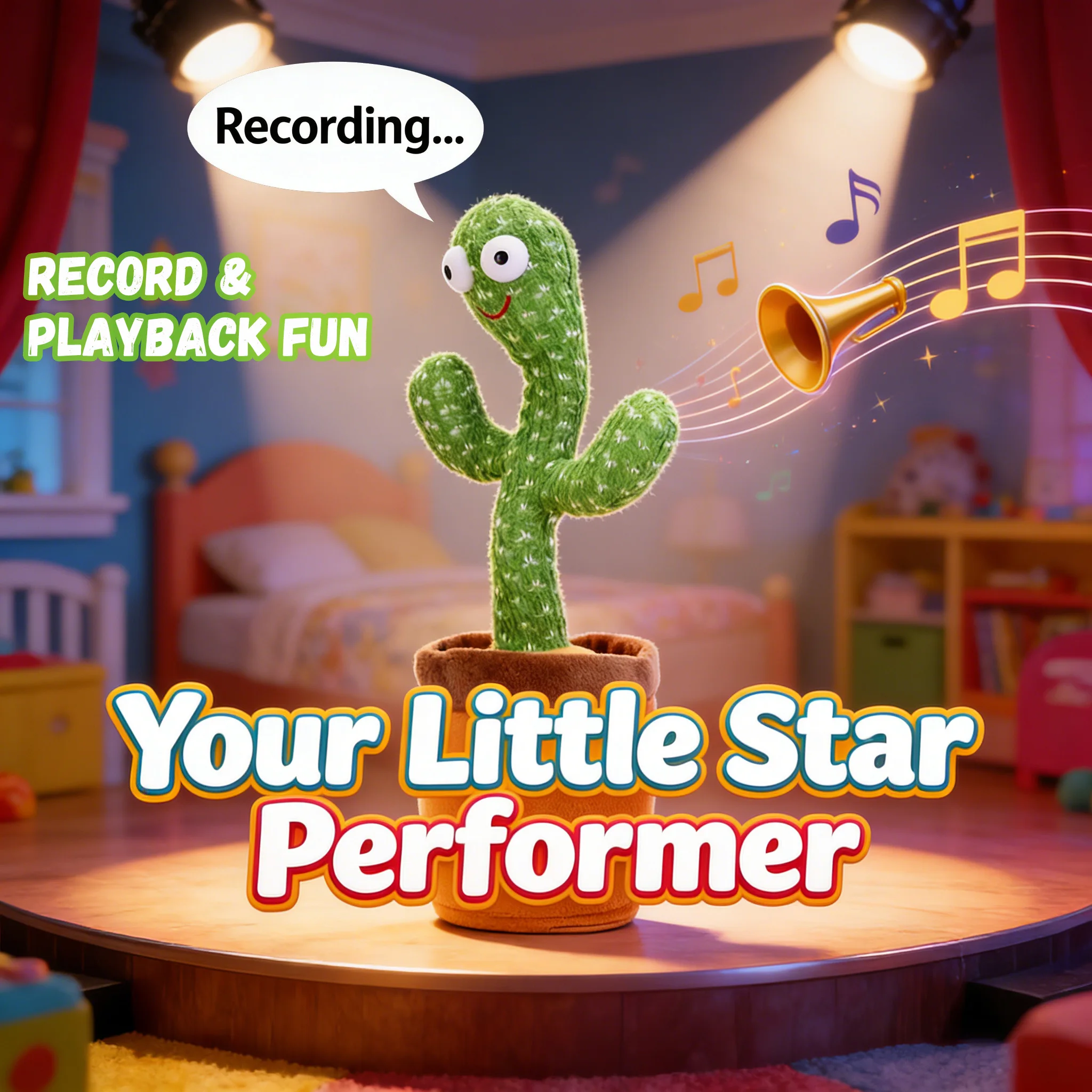 أطفال الرقص الحديث الصبار اللعب التفاعلية الحديث مشمس الصبار الإلكترونية ألعاب من القطيفة ديكور المنزل للأطفال هدايا عيد الميلاد