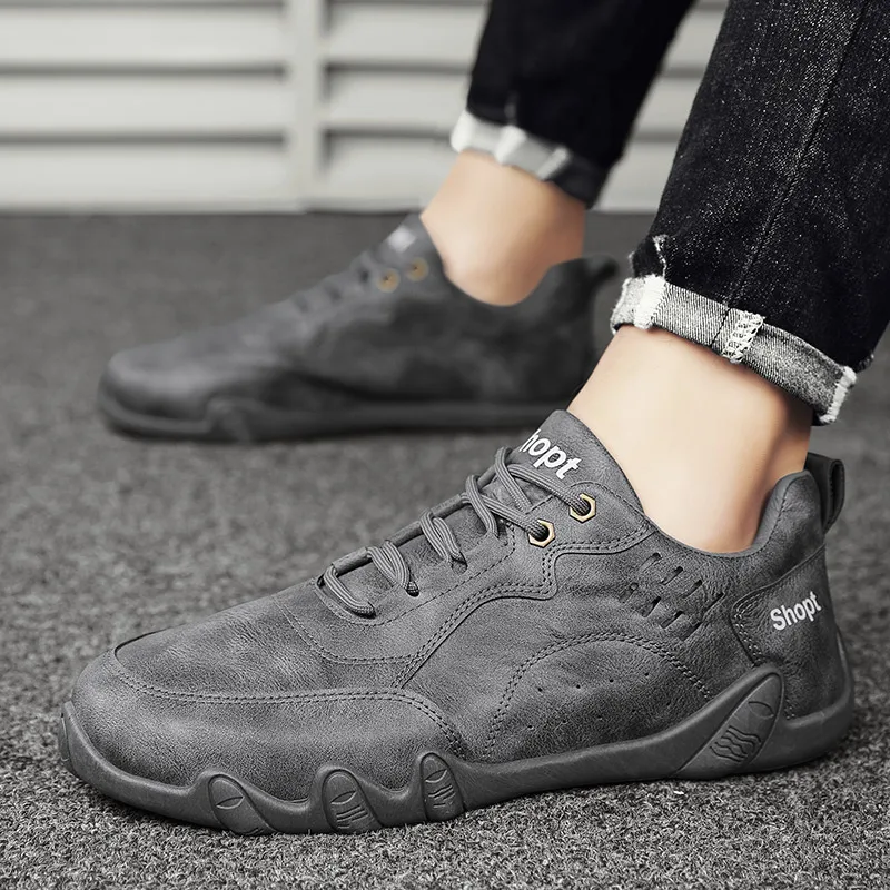 Zapatos Doudou de cinco dedos para hombre, calzado informal de interior cómodo, novedad de 2023