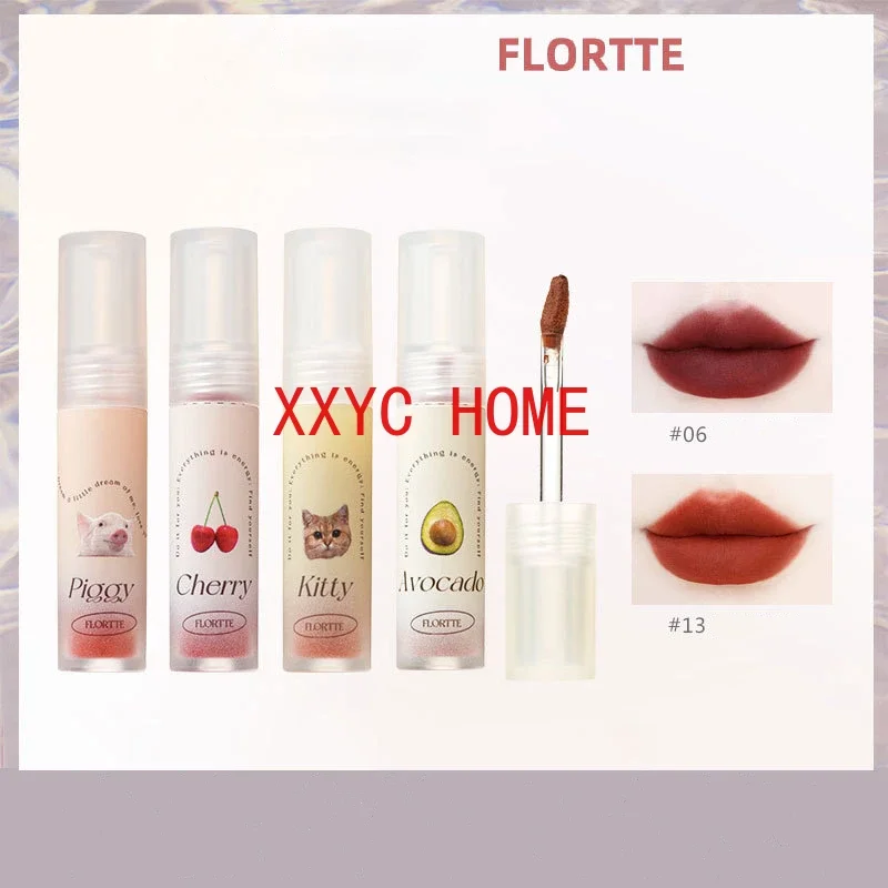 

FLORTTE Beauty Gentle Kiss Matte Lip Mud Air Lipstick Lip Tint Long-LastingMakeup Women Cosmetics