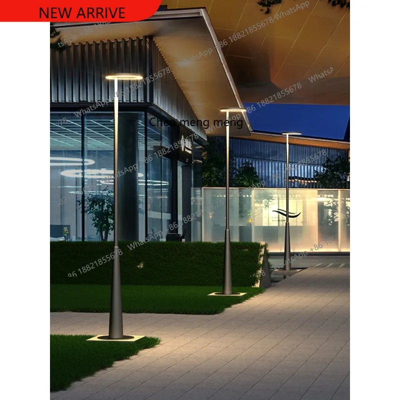 Outdoor Villa Solar Garden Light Modern Personality Garden High Pole Light Community Landscape Garden Street Light