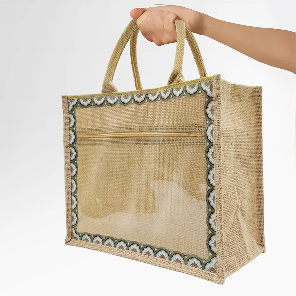 

Linen Tote Bags Heavy Duty Canvas Tote Bag Replaceable Decorative Canvas Waterproof Daily Utility Bag for DIY Gift Activity