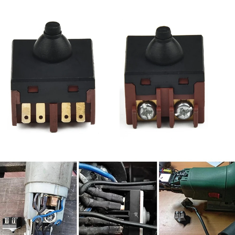 Interruptor de amoladora angular de 1 piezas, interruptor de botón de repuesto para amoladora angular 100, pulidor, accesorio, piezas de herramientas eléctricas