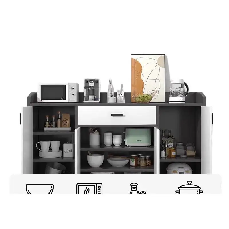 

Edge tea locker household kitchen living room locker, multi-functional wall cabinet, narrow cabinet