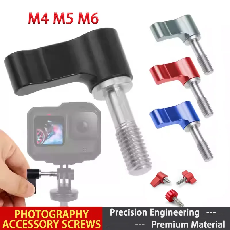 

1pcs Photography Accessories Screw Adjustable Elastic Screw Round l-Shaped 7-Shaped t-Shaped Handle M5 M6 Hand Wrench
