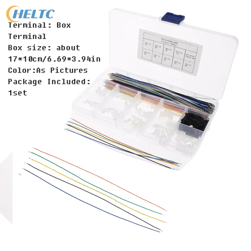 

Box Terminal 1.25mm Pitch Connectors Socket And Plug With Pre-Crimped Cables Kit 15cm Wire With JST Molex PicoBlade For Pixhawk