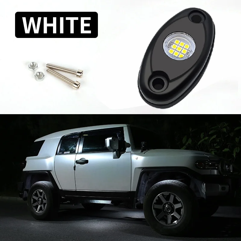 Car LED Chassis Light Underbody Atmosphere Light Decorative Lamp Exterior Decoration Rock Light 12V