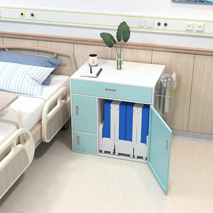 Medical care accompanying bed, accompanying folding rest room, portable single person nursing bed, dual-purpose lunch rest accom