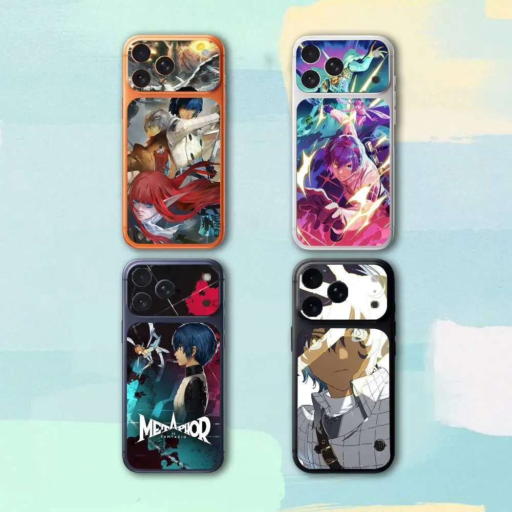 

M-Metaphor R-ReFantazio For iPhone 17pro,17pro max Carmere and Back Cover Decal Wrap Skin Colorful Rear Protective Sticker Film