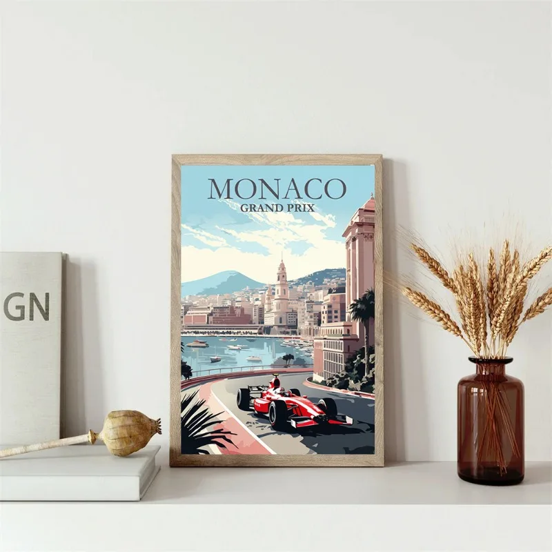 Tourist City Poster Mexico Monaco Italy Rome Stockholm Prints Canvas Painting Wall Art Pictures Travel Cafe Club Room Home Decor