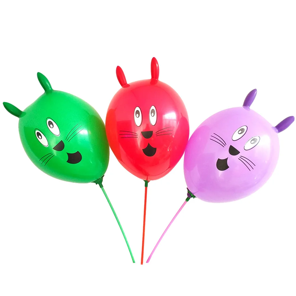 25pcs 12 Inches Adorable Rabbit Balloon Creative Bunny Decor Balloon for Baby Kid Child (Mixed Color)