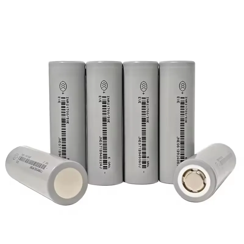 40pcs Original EVE 50E INR 21700 Battery 5000mAh CDR 15A 3.7V Rechargeable Lithium-ion Batteries 21700 Cell For Battery Pack