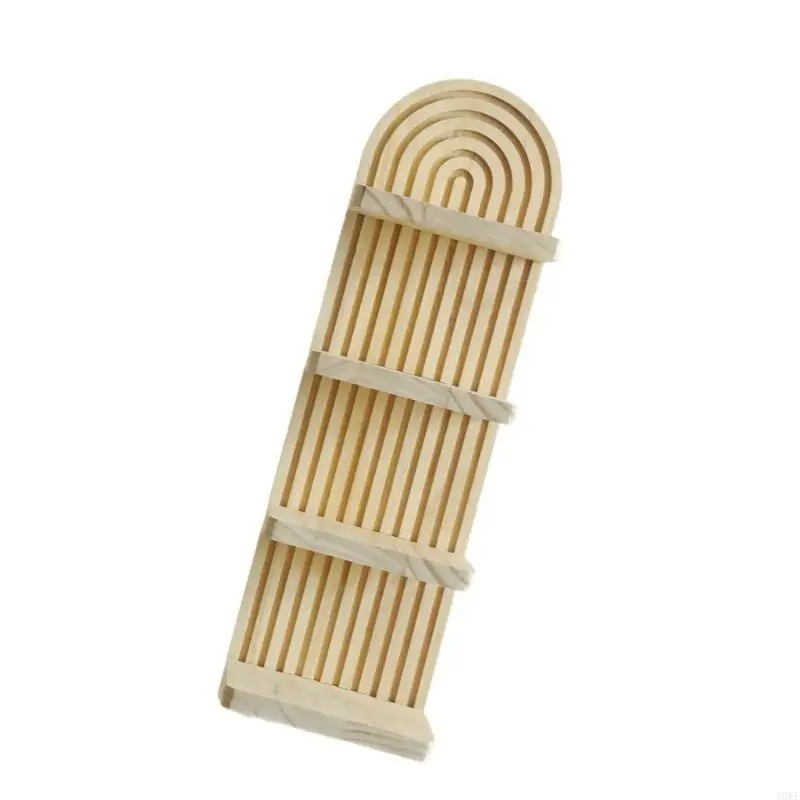 

Architecture Inspire Wall Shelf 4 Tiers Storage Display Shelf for Plant Books Decoration A0KF