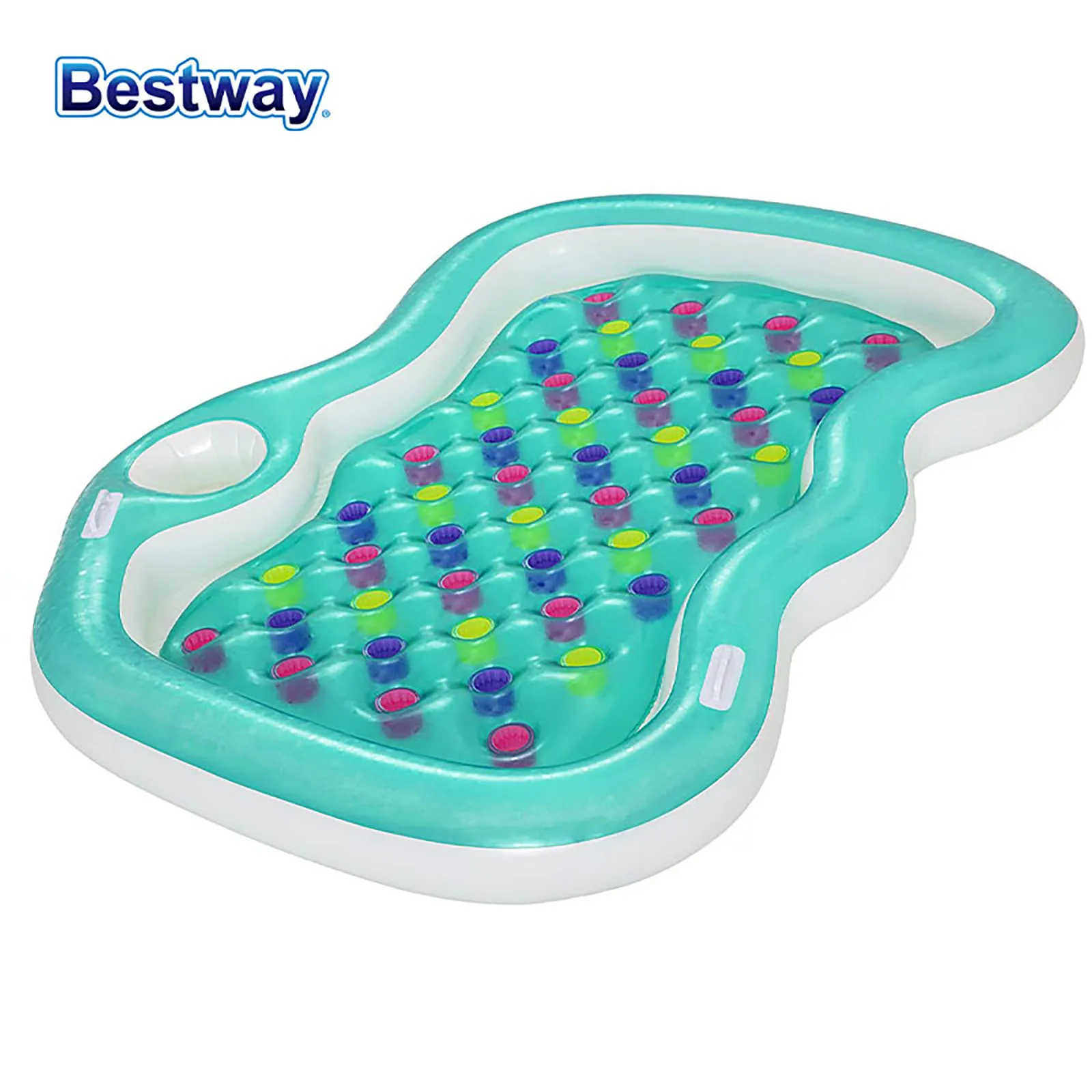 Bestway43045夏のダブルラウンジャー,インフレータブルプールフロート,大人のフロート,ウォーターパーティー用