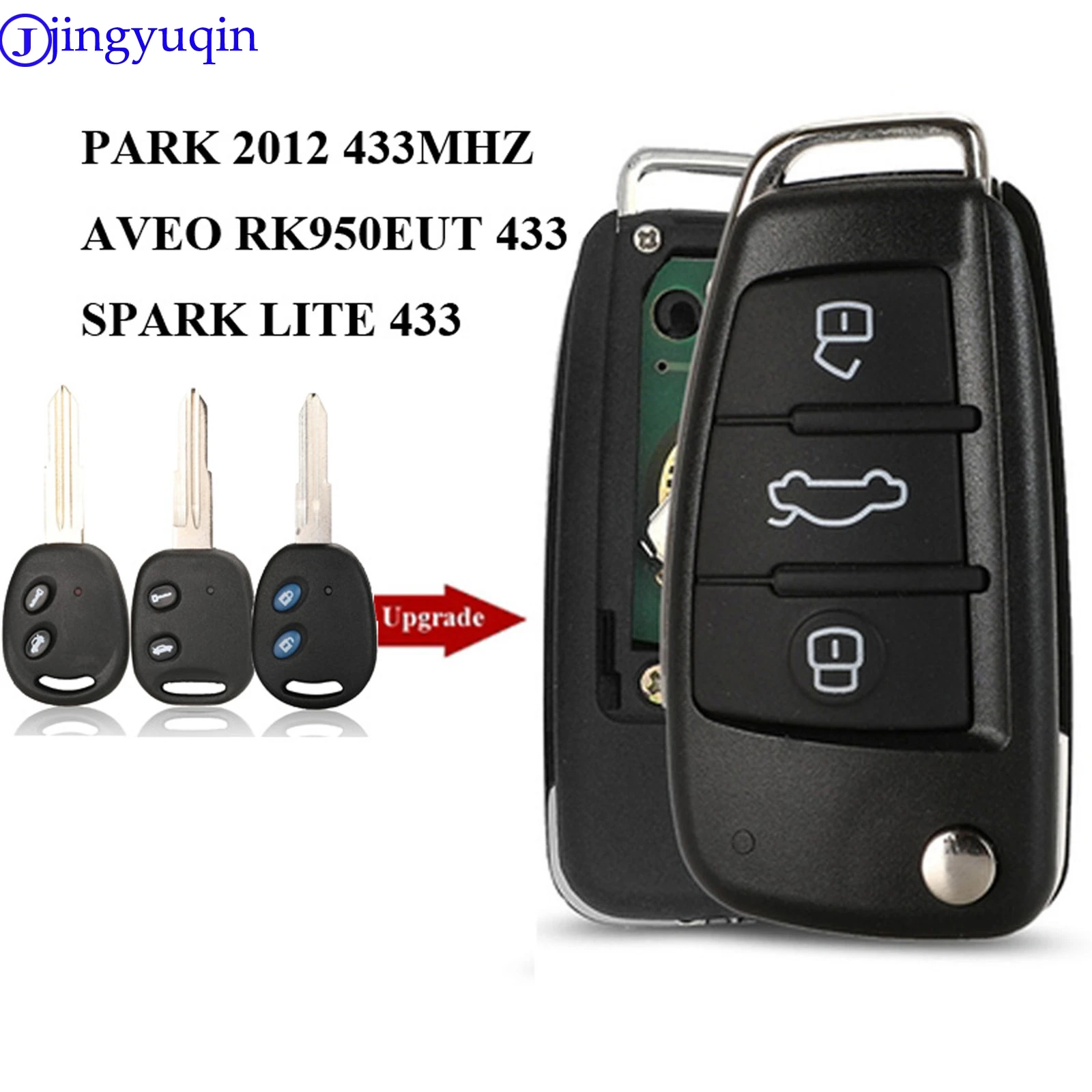 Jingyuqin 2 Tasto Chiave A Distanza Dell\'automobile di Controllo Per Chevrolet Epica Spark lite 433MHZ RK950EUT di Ricambio