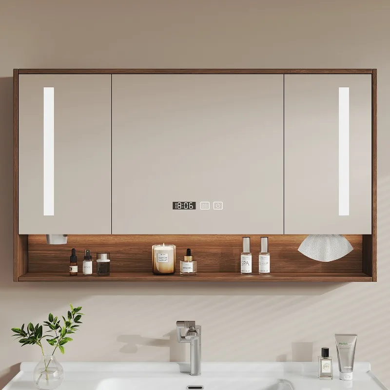 Storage Perfume Mirror Shelves Over Cupboard Partitions Space Saver Gabinete Trendy Furniture Toilet Organizer Bathroom Cabinet