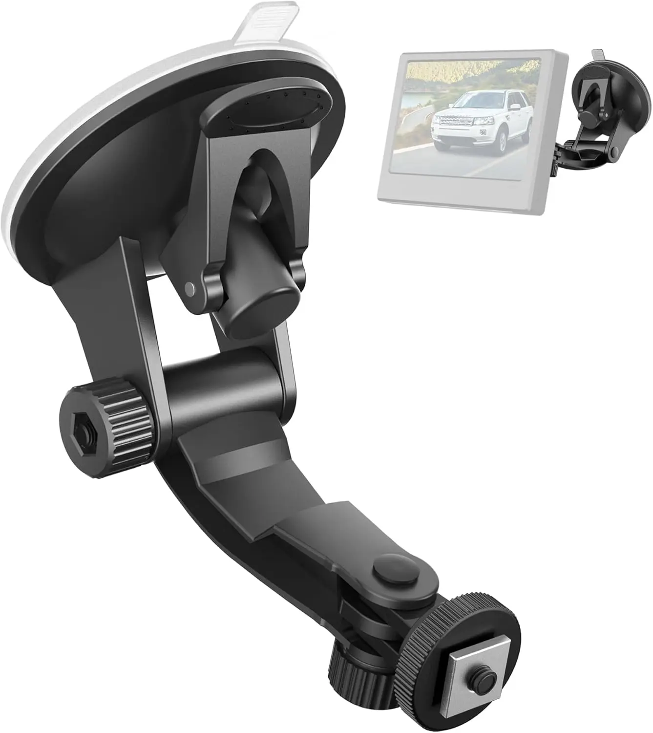 

Large Dual Suction Cup Backup Camera Mount for 7/9 inch Car RV Truck Display Monitor Bracket