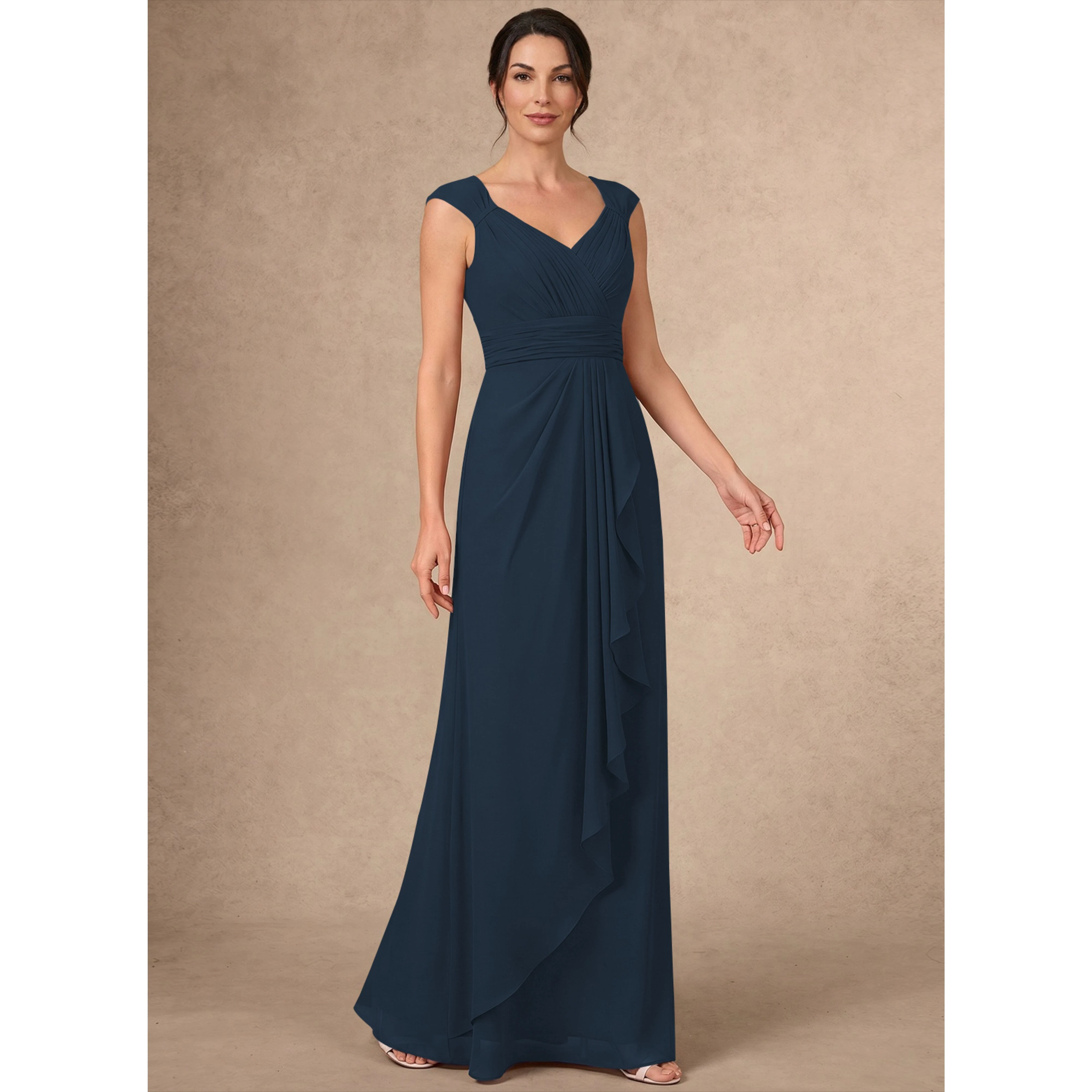 2026 Elegant Strap Chiffon Mother Of The Bride Dresses A-line Sleeveless Ruffled Design Woman Wedding Banquet Formal Party Gown
