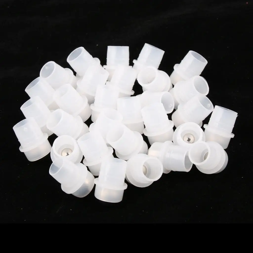 30x Stainless Steel Rollerball Vials Ball Tops for Essential Oils image 2