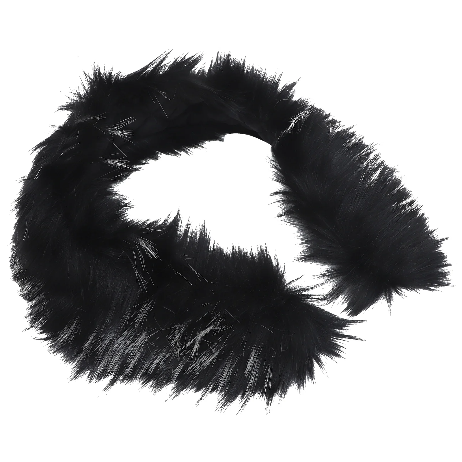 

82 Cm Fox Sweater Collar Scarf Wrap Cold Winter Warmer Shawl Faux Black for Women Women's Scarves