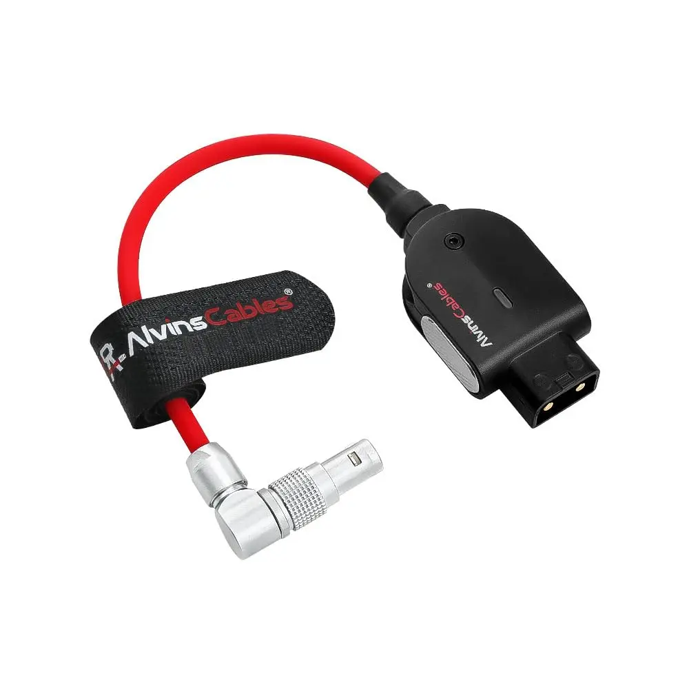 

Alvin's Cables Smart-Dtap to Rotatable Right Angle 0B 2 Pin Male for Blackmagic Pyxis| SmallRig, Ultra-Soft Red Cable, 15cm