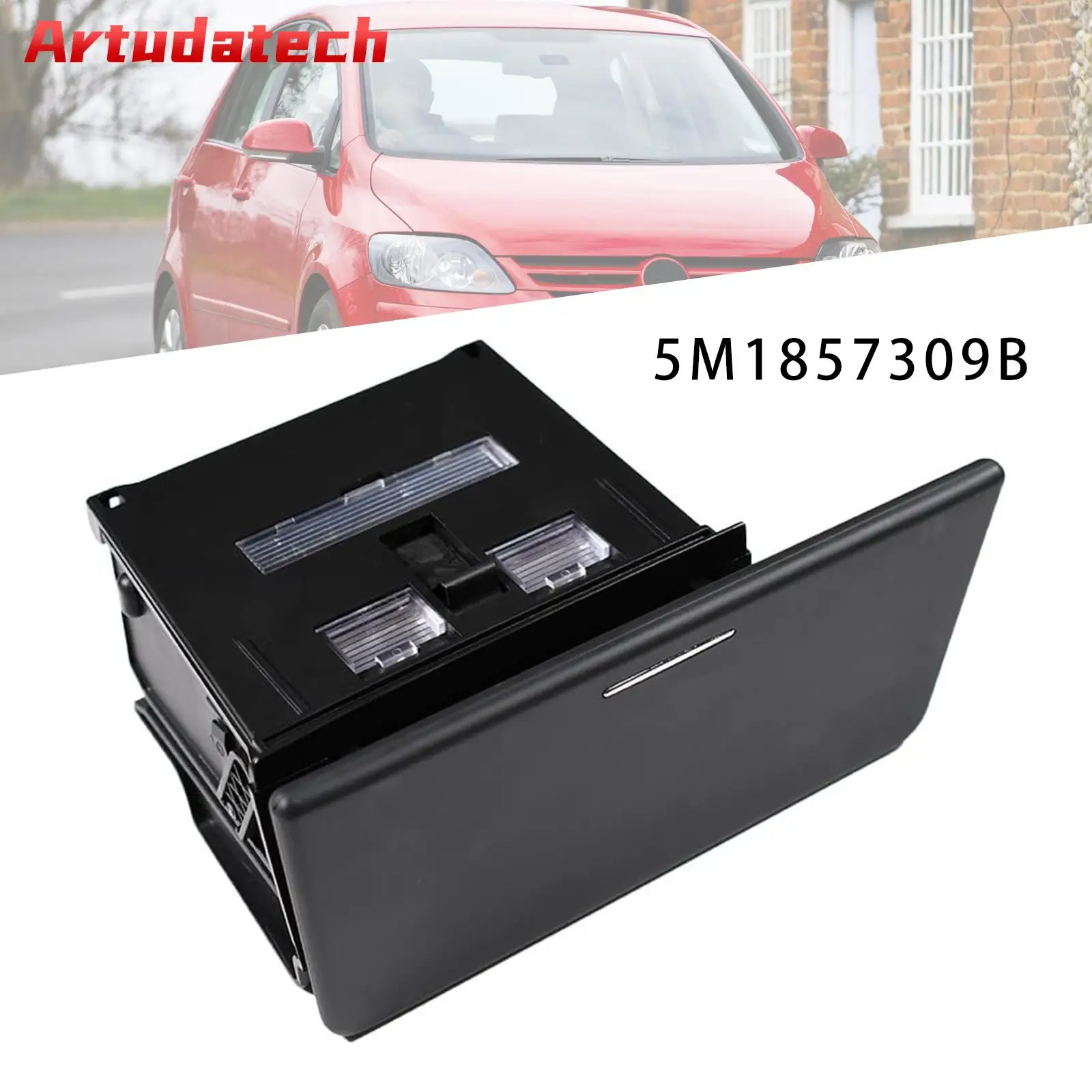 

Подставка для сигарет Artudatech Ascher, передняя, для леворульных автомобилей, 5M1857309B, для GOLF PLUS TIGUAN, автомобильные аксессуары