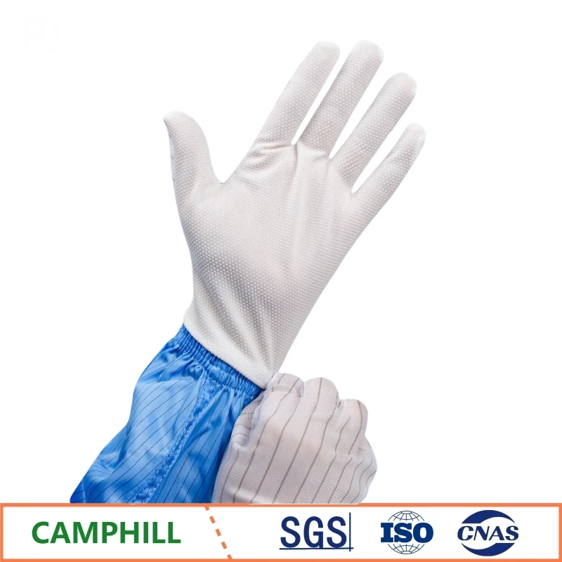 

Wholesale anti static gloves Inspection maintenance, Manufacturing and Assembly workshop anti static striped PVC Granules gloves