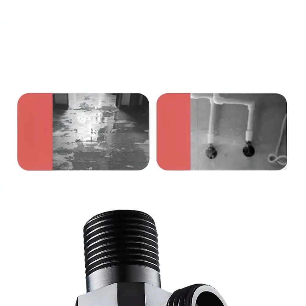 Modern Gunmetal Gray Corner Valve Copper Water Stop Valve G1 2 Thread For Kitchen Sink Toilet Water Heater Supply