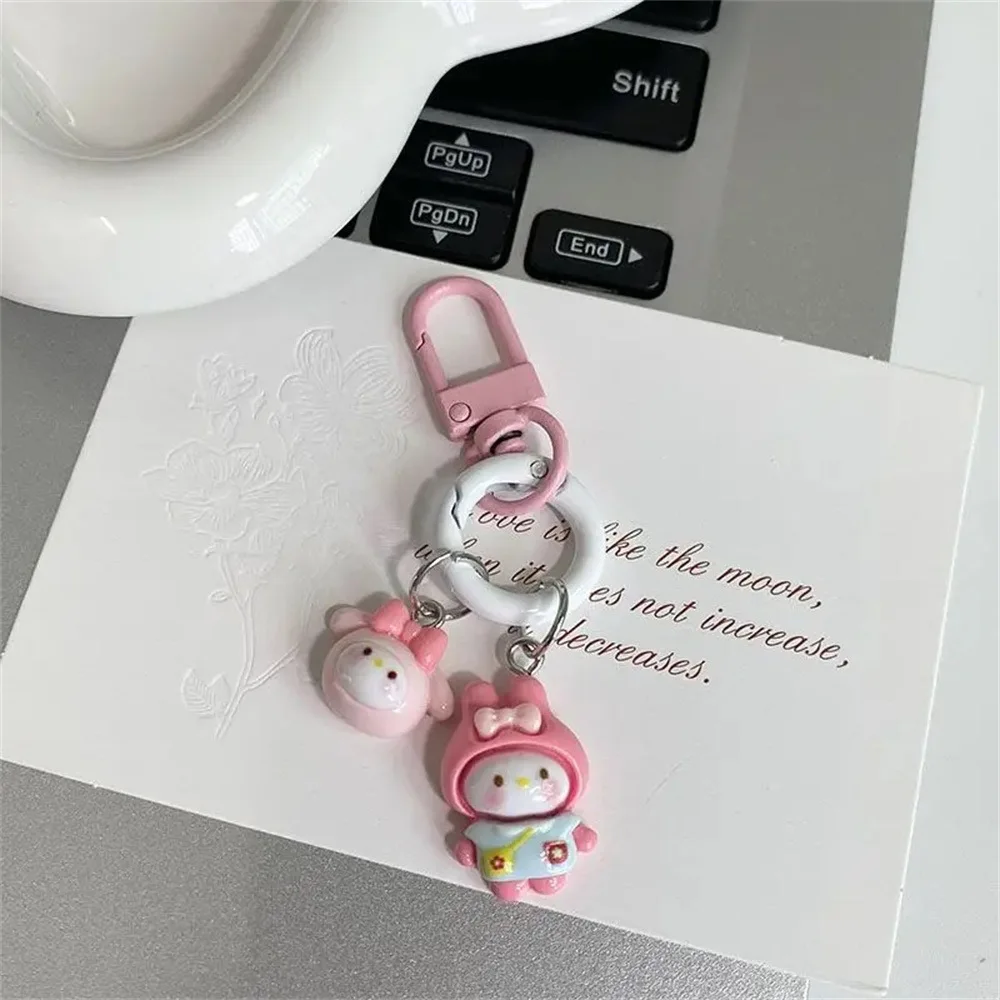 Kawaii Hello Kitty Cartoon Key Ring Pendant, Cute Sanurgente, Girls Birthday Gift, Couple School Bag Pendant