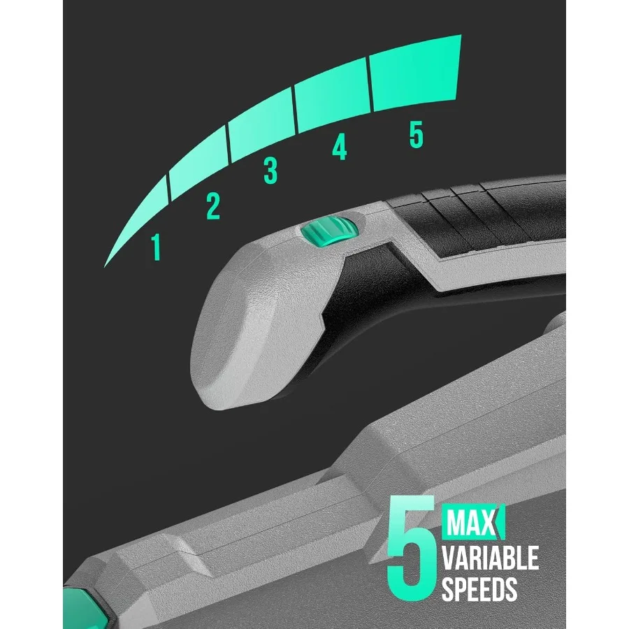 منفاخ أوراق شجر لاسلكي 20 فولت مع 350 درجة مئوية و85 ميلا في الساعة وسرعات متغيرة لبطارية إزالة الغبار والثلج بكفاءة مع