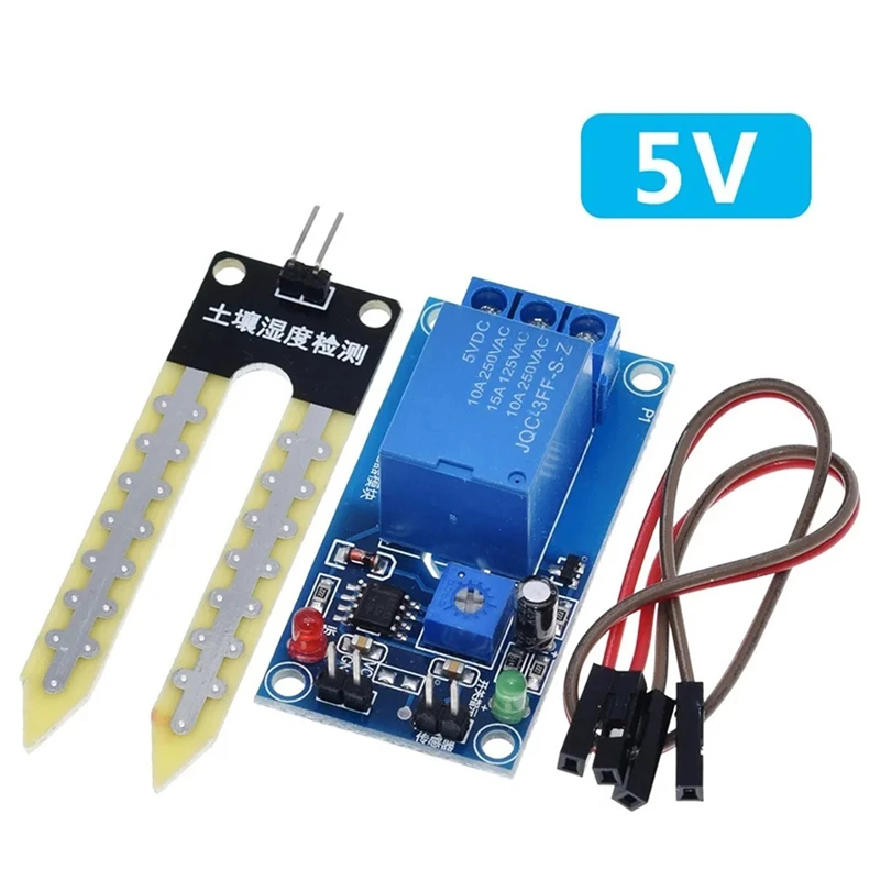 -A26M 2X DC 5V Módulo de controle de relé do sensor de umidade do solo rega automática do interruptor de partida de umidade