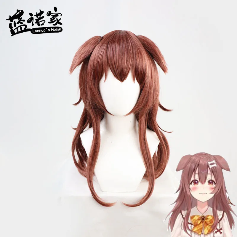 Parrucca cosplay Mignon Virtual Vtuber Inugami Korone con orecchie e coda