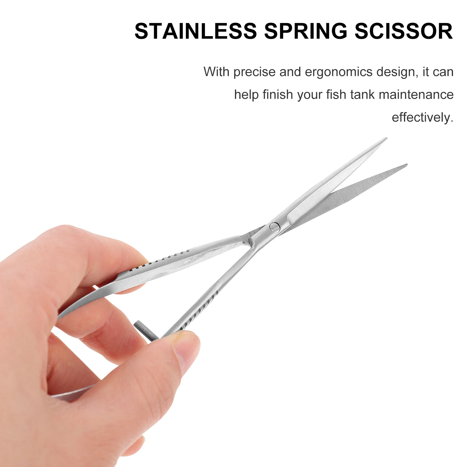 

Stainless Spring Scissor Professional Aquarium Trimmer Clipper For Water Grass Aqua-Plant Fish Tank Gravel Accessory