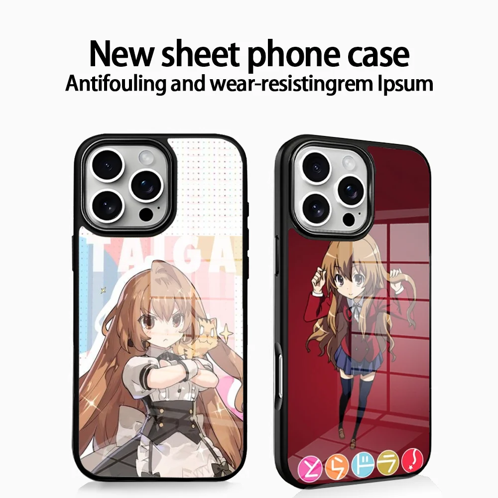 

Toradora Taiga Aisaka Phone Case For IPhone16 15 14 13 12 11 Pro Xs Max Mini XR X 7 8 Plus Luxury Mirror Hard Funda
