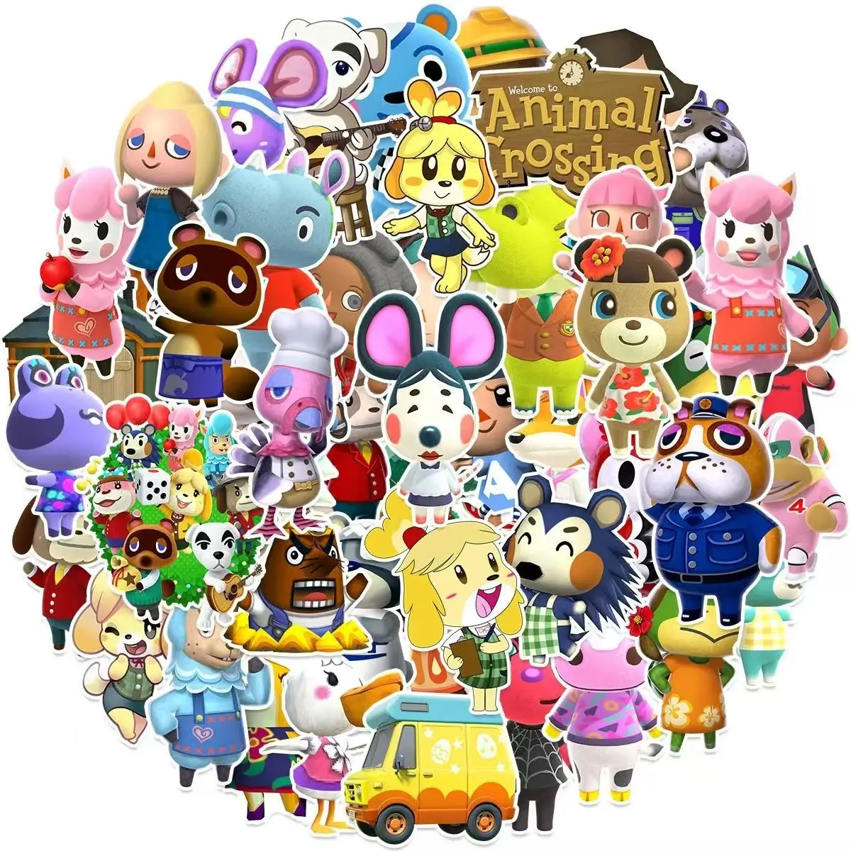 Animal Crossing: New Horizons Children's DIY Waterproof Stickers Graffiti Trendy Toys Game Peripherals Creative Decorations Gift