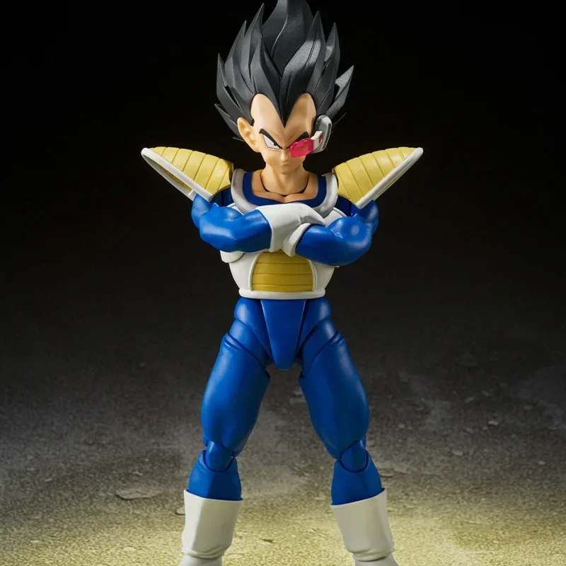 Bandai Original SHF Dragon Ball Z VEGETA 24000 POWER LEVEL Anime Action Figure Model Toy